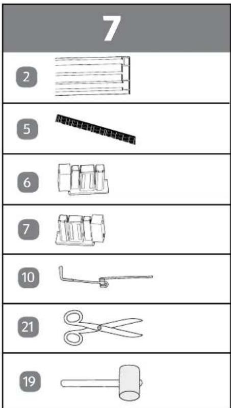 Easy Home Slim 48682 - Conseil pour la répartition des ressorts de fixation: - 3
