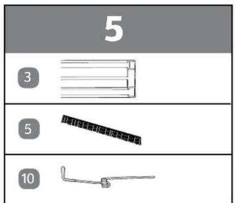 Easy Home Slim 48682 - Conseil pour la répartition des ressorts de fixation: - 1