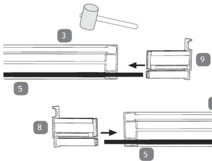 Easy Home Slim 48682 - Conseil pour la répartition des ressorts de fixation: - 2