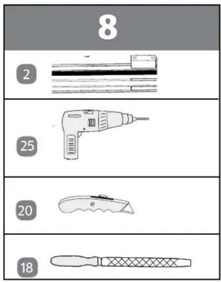 Easy Home Slim 48682 - Conseil pour la répartition des ressorts de fixation: - 5