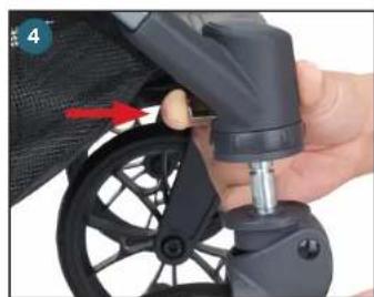 Joovy Kooper X2 - Installing/Removing the Front Wheels - 2