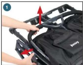 Joovy Kooper X2 - Cómo abrir el cochecito - 1