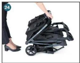 Joovy Kooper X2 - Folding the Stroller - 2