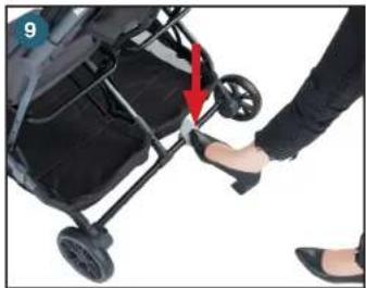 Joovy Kooper X2 - ベビーカーの開き - 5