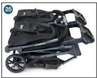 Joovy Kooper X2 - Folding the Stroller - 3