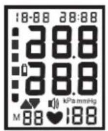 Cresta BPM620 - WECHSELN DER EINHEIT (mmHg/kPa) - 1