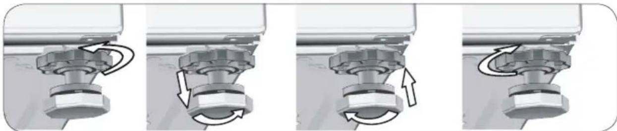 BEKO WTV 81483 CSB - Réglage des pieds - 2