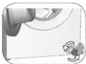 BEKO WTV 81483 CSB - Als het product een noodwaterafvoerslang heeft, moet u om het water weg te pompen: - 1