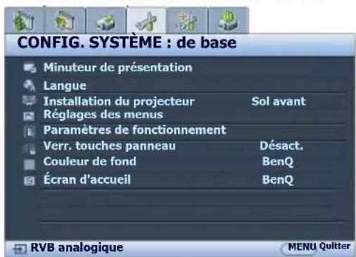BENQ MW529 - Utilisation des menus - 4
