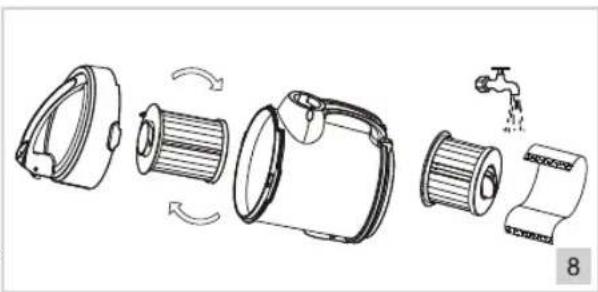 BESTRON Designo Plus ABL870BR - NETTOYAGE ET ENTRETIEN - Nettoyage et échange du filtre HEPA - 2