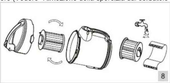BESTRON Designo Plus ABL870BR - PULIZIA E MANUTENZIONE - Pulizia o sostituzione del filtro HEPA - 2