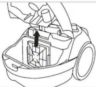 BESTRON Amigo ABG100AMB - CLEANING AND MAINTENANCE - Cleaning or replacing the motor safety filter - 1