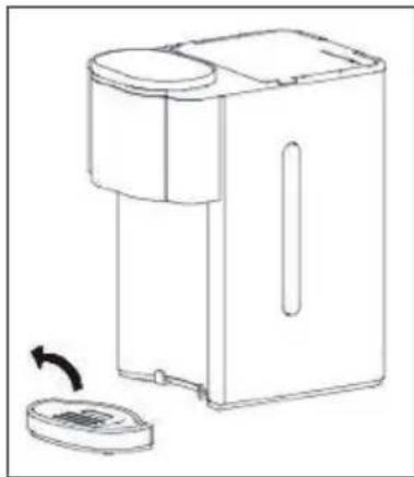 Klarstein Fontaine à eau 10031879 - Water disposal from the water tray - 1