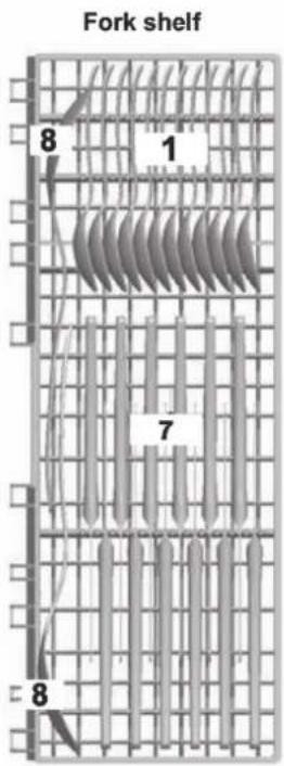Klarstein 10027045 - Cutlery basket and fork shelf - 1