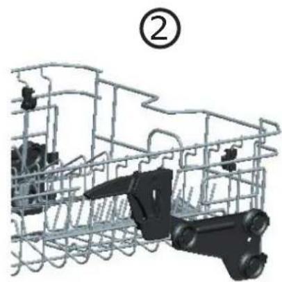 Klarstein 10027045 - Ajustement de la hauteur pour le panier supérieur - 2