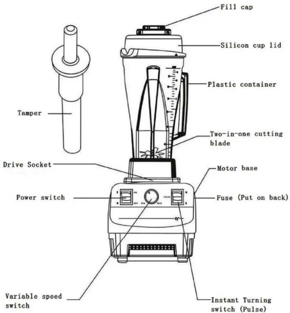 Klarstein 10012875 - Parts Description - 1