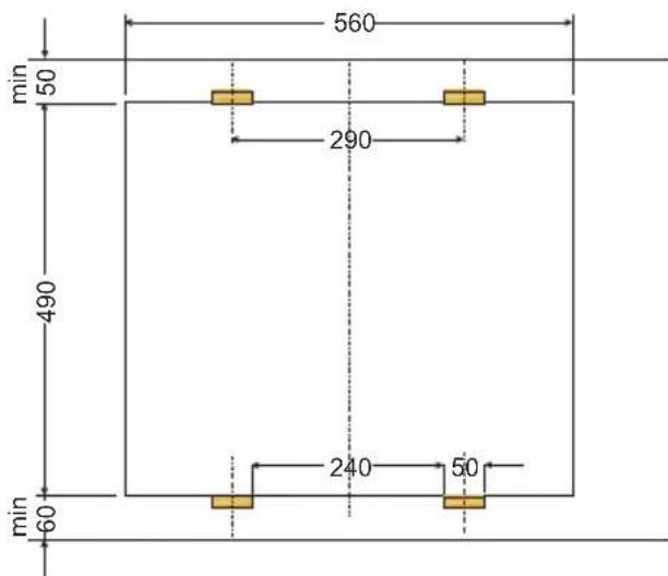 AMICA EC 742 100 C - Instalacija plošće - nosilec PG4* - 4