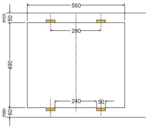AMICA EC 742 100 C - Montage de la plaque sur la table de travail des meubles PG4** - 2