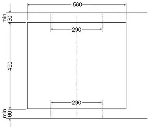 AMICA EC 742 100 C - Instalácia dosky - uchyt PG4* - 3
