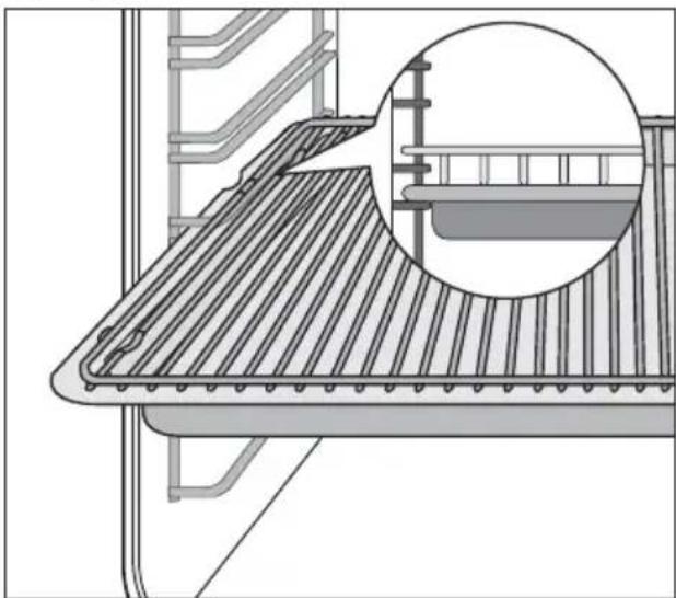 ARTHUR MARTIN ELECTROLUX AOB 63000 W - Installes la grille et la plaque du four ensemble : - 1