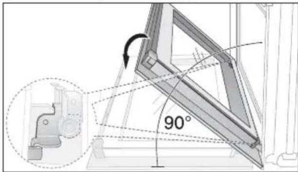 ARTHUR MARTIN ELECTROLUX AOB 63000 W - Décrochage de la porte du four - 1
