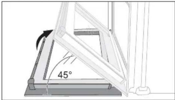 ARTHUR MARTIN ELECTROLUX AOB 63000 W - Décrochage de la porte du four - 3