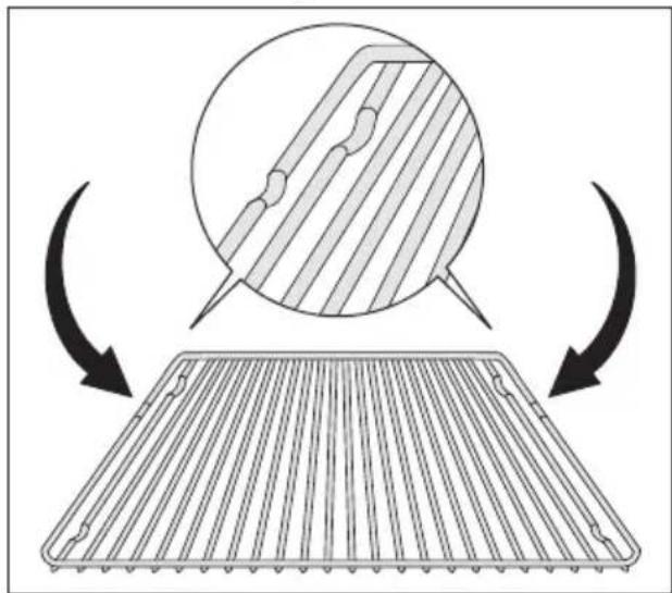ARTHUR MARTIN ELECTROLUX AOB 63000 W - Installation de la grille : - 1