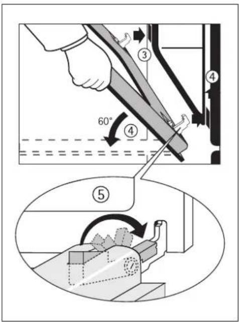 ARTHUR MARTIN ELECTROLUX FE 1405 NG - Remonter la porte du four - 1
