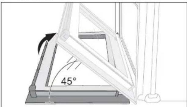 ARTHUR MARTIN ELECTROLUX AOC 45030 W - Décrochage de la porte du four - 4