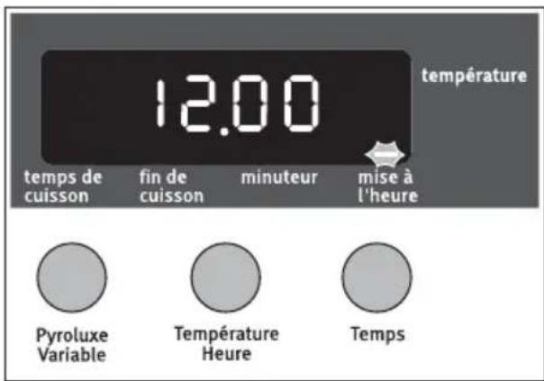 ARTHUR MARTIN ELECTROLUX AOC 45030 W - Régler et modifier l'heure du jour - 2