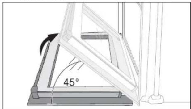ARTHUR MARTIN ELECTROLUX AOC 45030 W - Démontage des vitres de la porte - 3