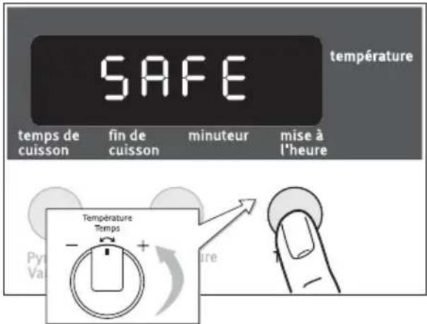 ARTHUR MARTIN ELECTROLUX AOC 45030 W - Activer la sécurité infant - 1