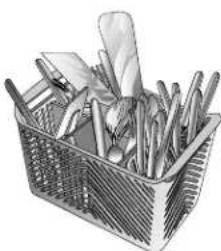 AMANA ADB2200AWQ - Removable Standard Utensil Basket (select models) - 1
