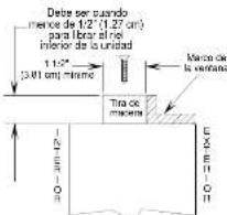 AMANA AAC182STA - PREPARE LA VENTANA PARA LA INSTALACION - 2