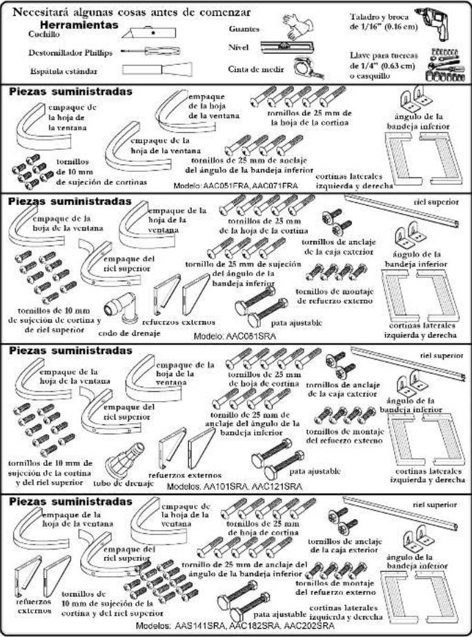 AMANA AAC182STA - ADVERTENCIA - 1