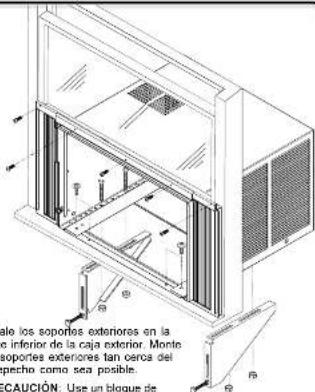 AMANA AAC182STA - INSTALE LA CAJA EXTERIOR EN LA VENTANA - 2