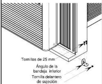 AMANA AAC141SRA - INSTALE EL ÁNGULO DE LA BANDEJA INFERIOR - 1