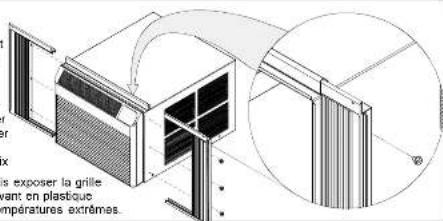AMANA AAC141SRA - FIXATION DES RIDEAUX - 1