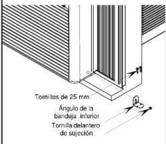 AMANA AAC081SRA - INSTALE EL ANUGLO DE LA BANDEJA INFERIOR - 1