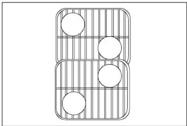 AMANA AOES3030WW - Pan Placement - 1
