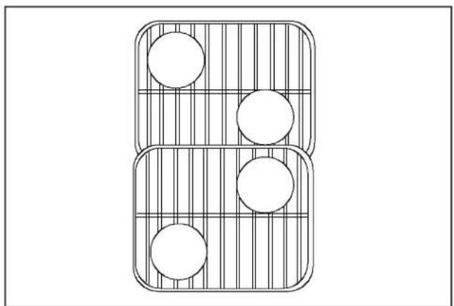 AMANA AOES3030WW - Placement des grilles - 2