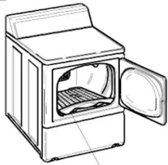 AMANA ALE443RCW - Support deséchage optionnel (certains modèles) - 1