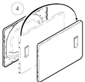AMANA ALE443RCW - Pour inverser la porte, proceder comme suit : - 4