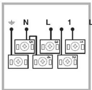INDESIT HIM 506 EK.A (WH) - Anschluss des Netzkabels - 2