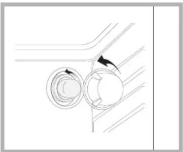 INDESIT HIM 506 EK.A (WH) - Replacing the light bulb - 1