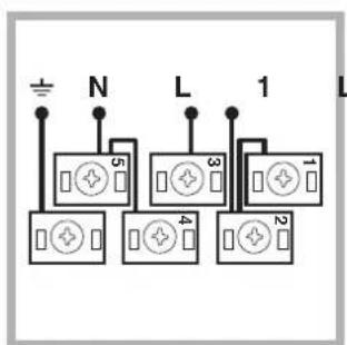 INDESIT HIM 506 EK.A (WH) - Anschluss des Netzkabels - 5