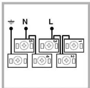 INDESIT HIM 506 EK.A (WH) - Anschluss des Netzkabels - 4