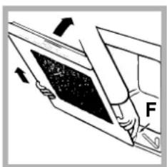 INDESIT HIM 506 EK.A (WH) - Cleaning the oven door - 3