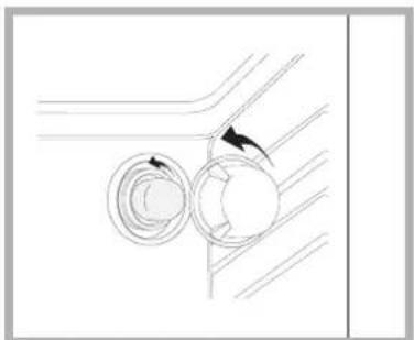INDESIT HIM 50 EK.A IX2 - Remplacement de I'ampoule d'éclairage - 1