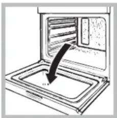 INDESIT HI 50 EK.A IX - De ovendeur reinigen - 1